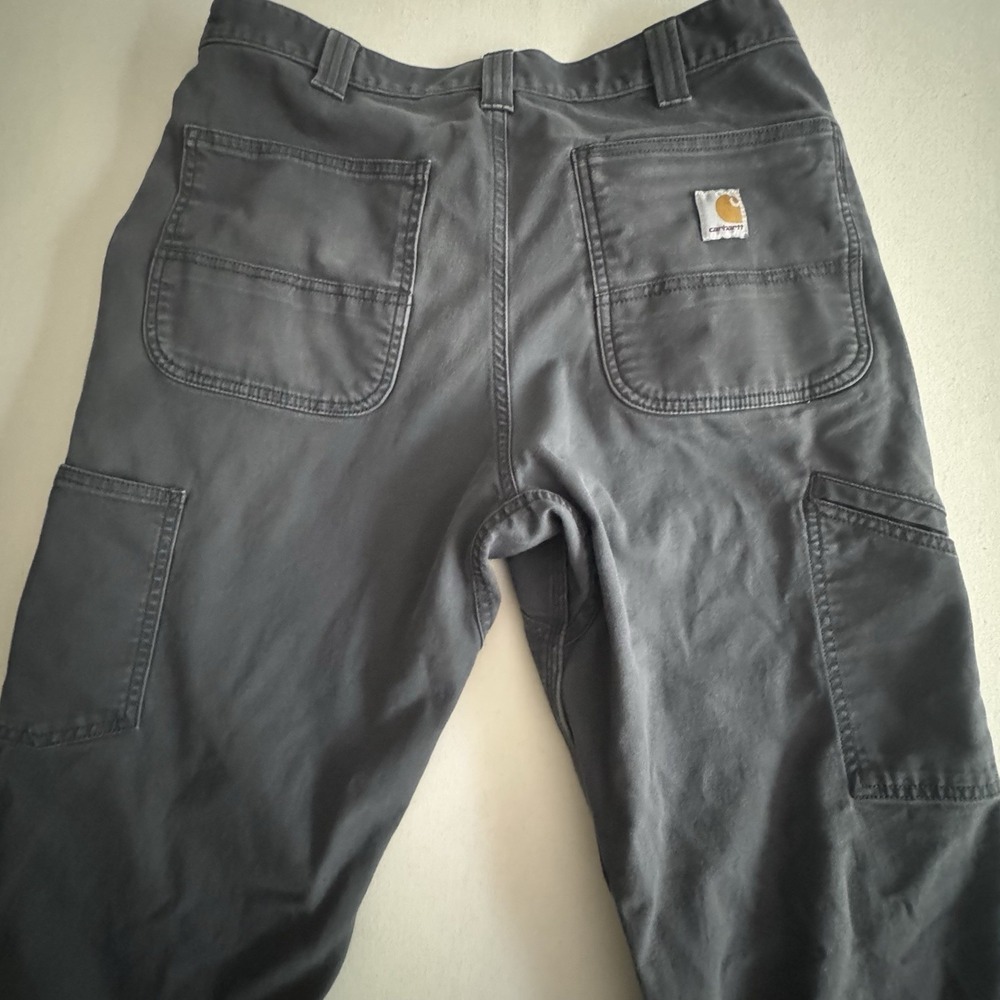 Carhartt Men's Pants Rugged Flex Relaxed Fit Distressed Carpenter WorkWear 34x34 - Picture 2 of 16
